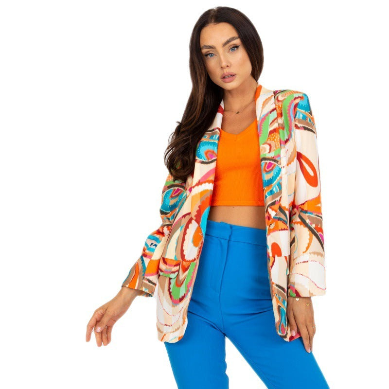 Veste Multicolore pour Femme – Style Élégant