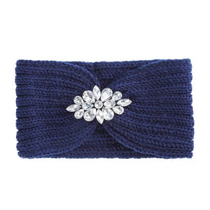 Bandeau Tricoté à Strass pour Femme