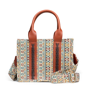 Sac Boho Femme à Une Épaule avec Motif Aztèque - Style Ethnique Chic